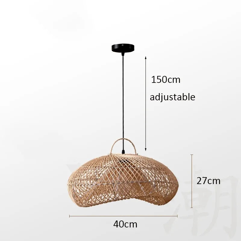 Veluné - Japanese Rattan Pendant Light Lumide