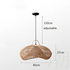 Veluné - Japanese Rattan Pendant Light Lumide