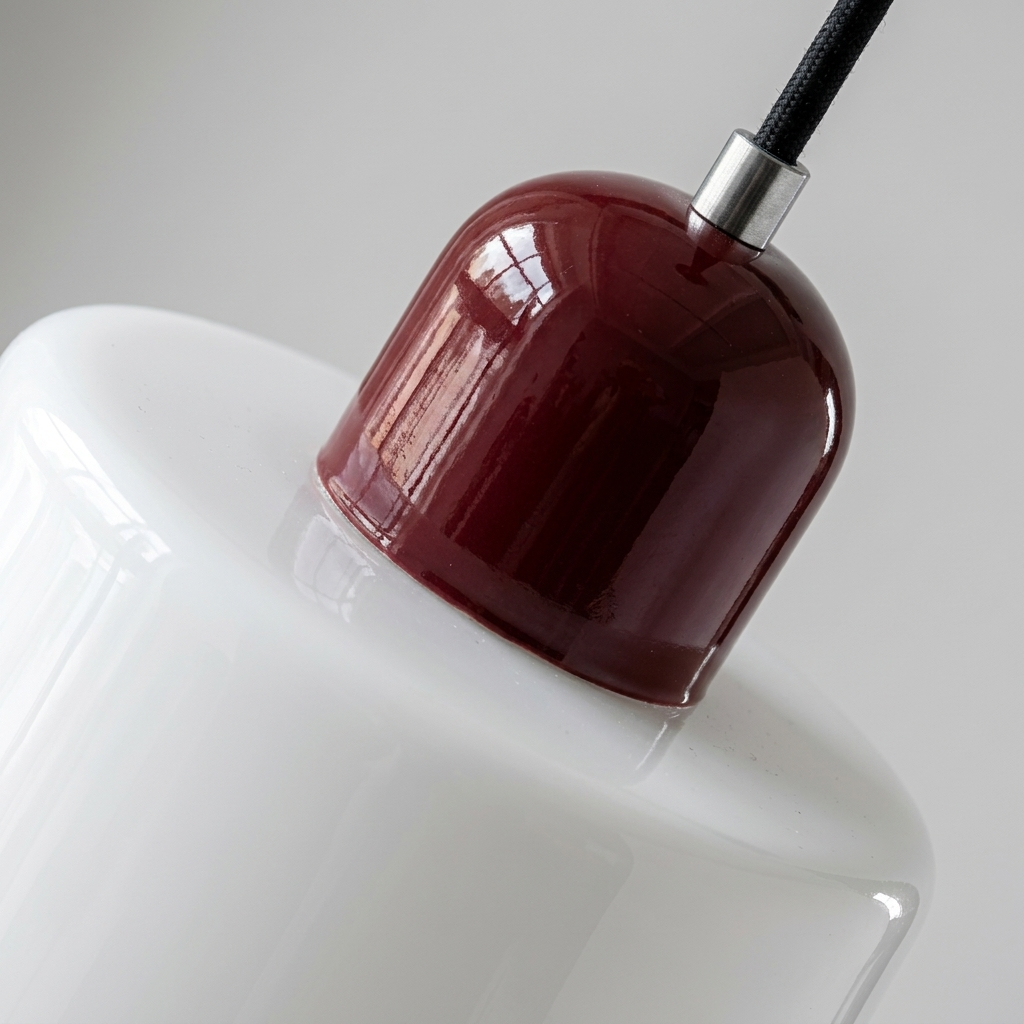 Luminaire Suspension Céramique - Dôme Glazuré & Design Épuré eispas