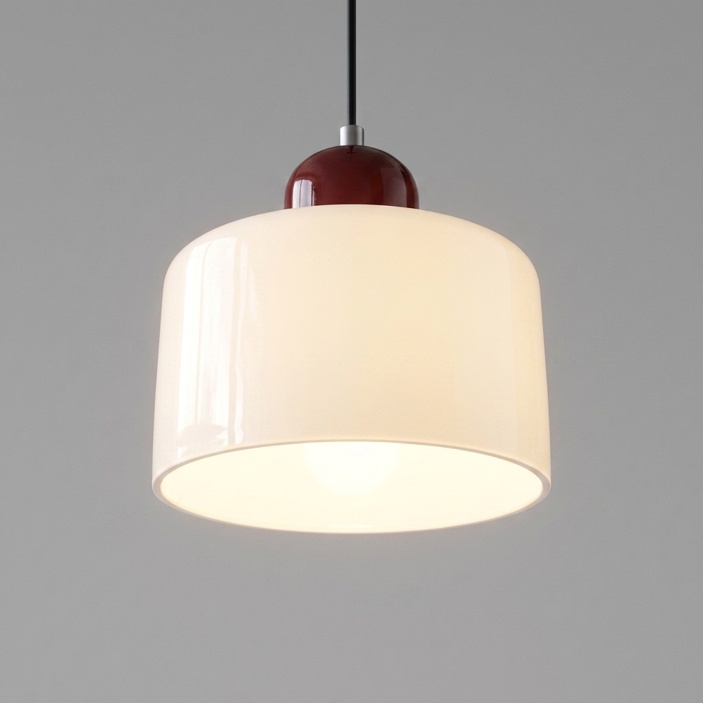 Luminaire Suspension Céramique - Dôme Glazuré & Design Épuré eispas