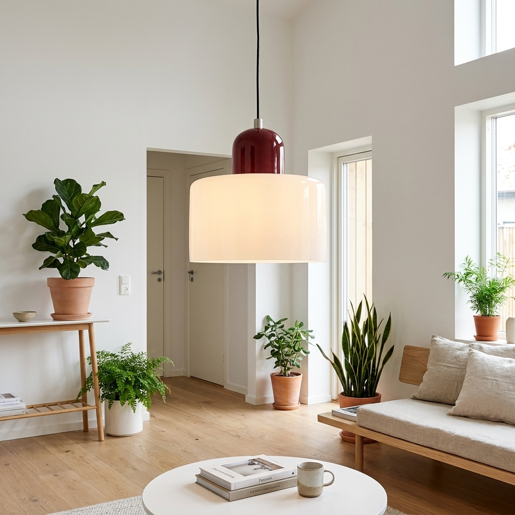 Luminaire Suspension Céramique - Dôme Glazuré & Design Épuré eispas