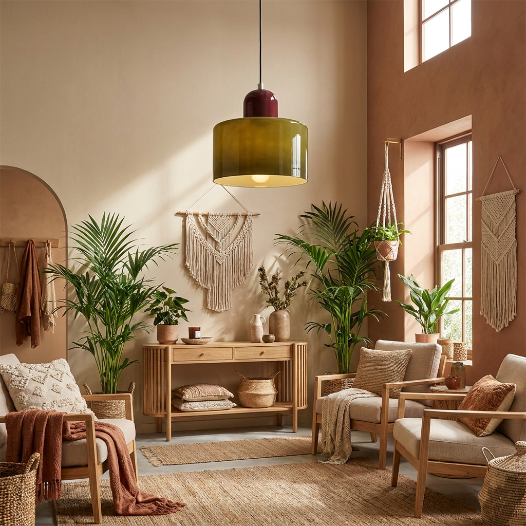 Luminaire Suspension Céramique - Dôme Glazuré & Design Épuré eispas