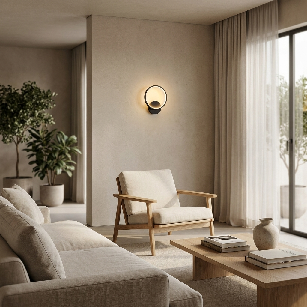 Applique Murale LED Anneau Fermé – Luminaire Mural Design Rond eispas
