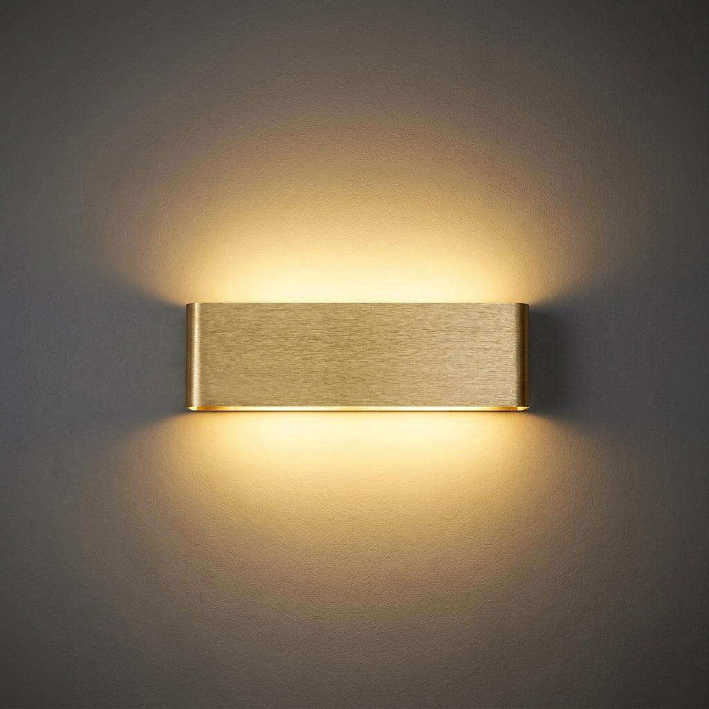 Applique Murale LED Rectangulaire – Éclairage Haut et Bas Effet Halo eispas