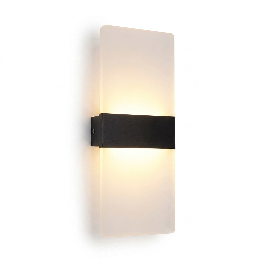 Applique Murale LED Panneau Acrylique – Éclairage Haut et Bas Design Moderne eispas
