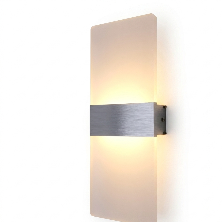 Applique Murale LED Panneau Acrylique – Éclairage Haut et Bas Design Moderne eispas