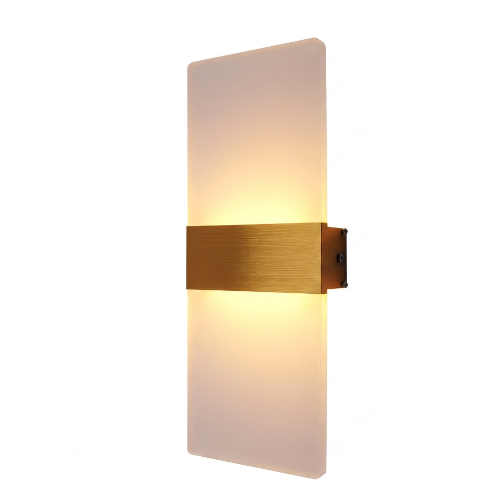 Applique Murale LED Panneau Acrylique – Éclairage Haut et Bas Design Moderne eispas