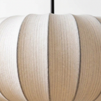 Suspension Ovale Scandinave en Tissu Lumide