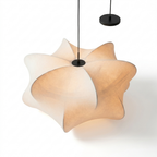 Lampe suspendue Wasinda en soie Lumide