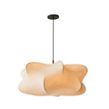 Lampe suspendue Wasinda en soie Lumide