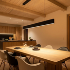 Suspension Linéaire LED - Lumière Précise, Design Minimaliste eispas
