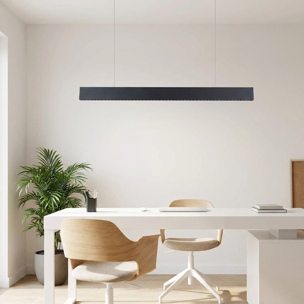 Suspension Linéaire LED - Lumière Précise, Design Minimaliste eispas